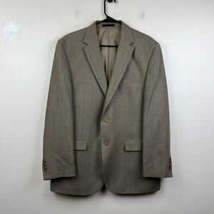 Lauren Ralph Lauren Jacket Brown Silk & Wool & Linen Blend Blazer Size 42R (M)